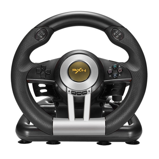 PXN-V3 Racing Game Steering Wheel for PC / PS3 / 4 / xbox one / switch(Black) by buy2fix