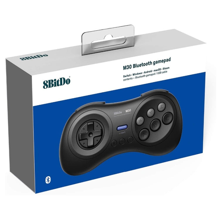 8BitDo M30 Bluetooth Gamepad for Nintendo Switch, Mac OS, Android, Steam, Windows (Black) by 8BitDo