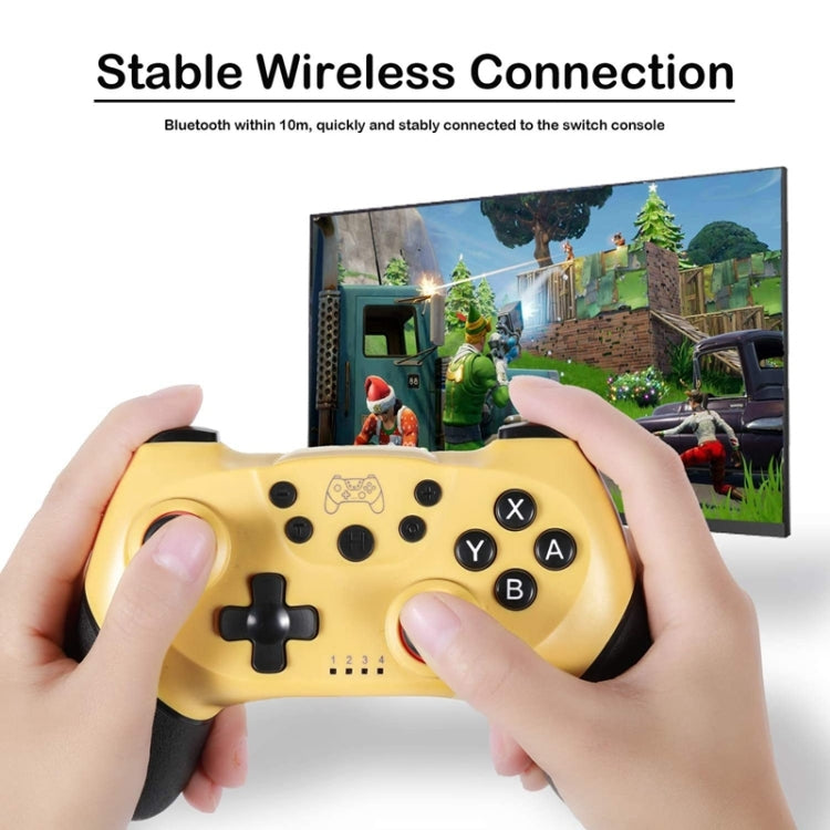 6-axis Bluetooth Joypad Gamepad Game Controller for Switch Pro(Yellow) by buy2fix