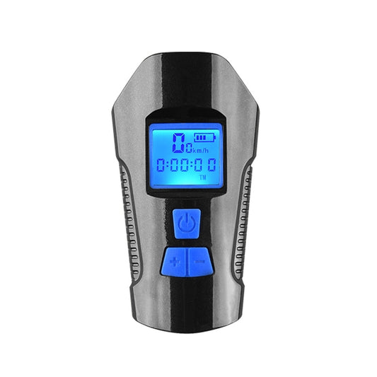 350LM USB Charging Waterproof Snap-on Bicycle Headlight with Speaker & Stopwatch Function (Blue) by buy2fix