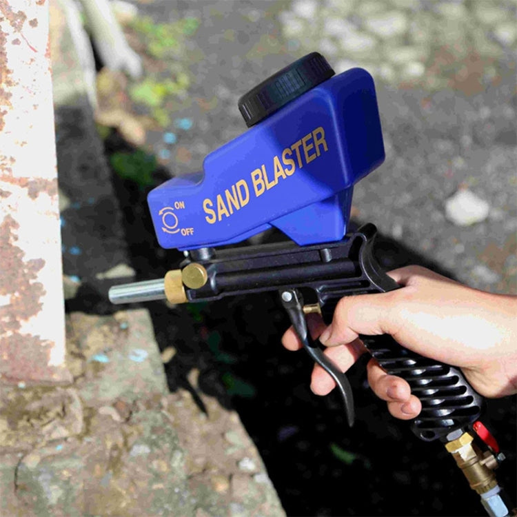 Portable Blue Gravitational Sandblasting Machine Mini Rust-proof Sandblaster Spray Mechine by buy2fix