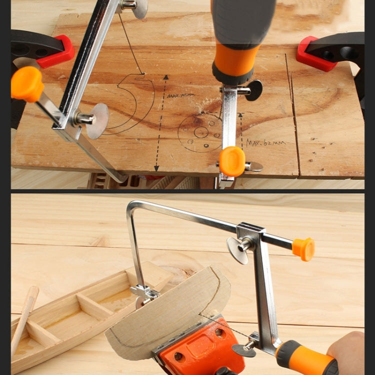 U Shape Hacksaw with Blades for Metal / Wood / Plastic Tube / Wire DIY Hand Tool Portable Woodworking Saw, Width: 105mm by buy2fix