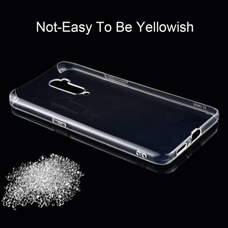 0.75mm Ultrathin Transparent TPU Soft Protective Case for OPPO Reno 10x Zoom by buy2fix