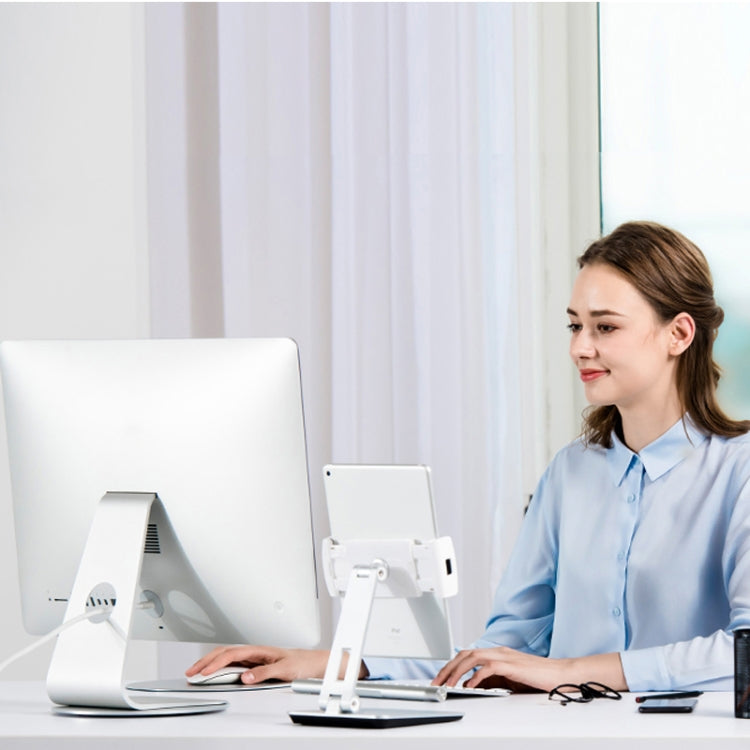 AP-5M iMac Computer Monitor Aluminum Alloy Base 360 Degree Rotatable Chassis Support Holder (Black) by buy2fix