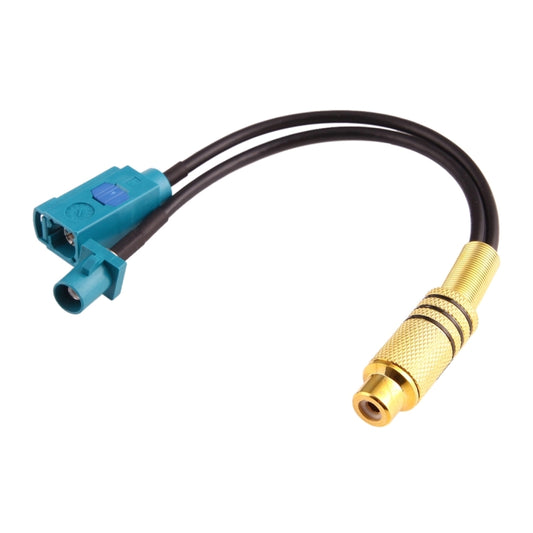 15cm RCA Female to FAKRA Male + FAKRA Z Type Female RG174 Cable with Spring - Connectors by buy2fix | Online Shopping UK | buy2fix