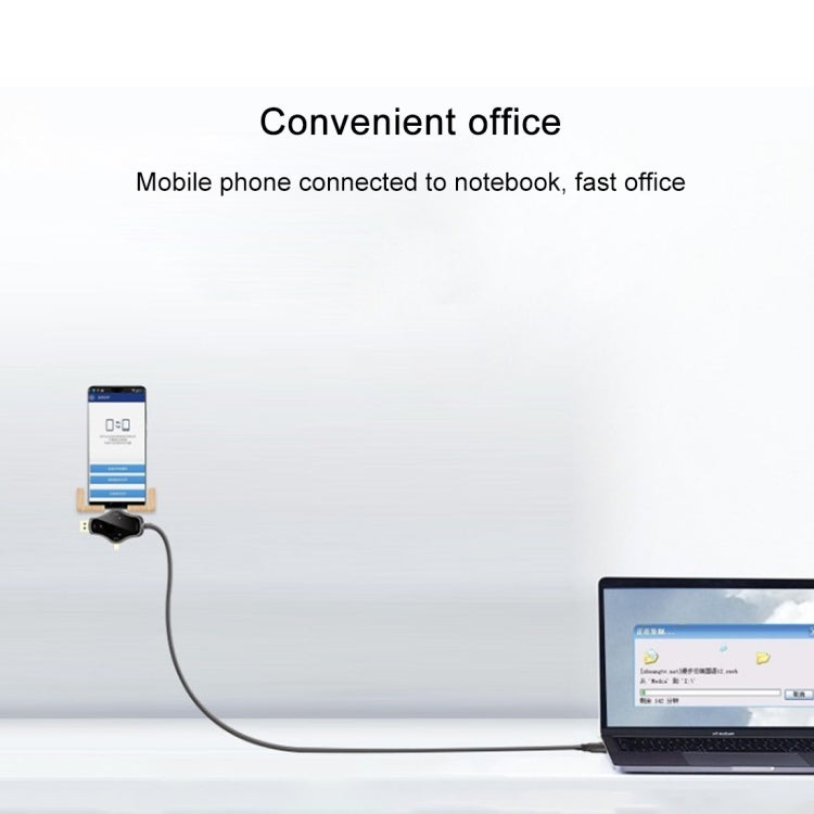 D65A 1.8m DisplayPort In & Mini DP In & USB-C / Type-C In to HDMI 4K Output Video Adapter Cable by buy2fix