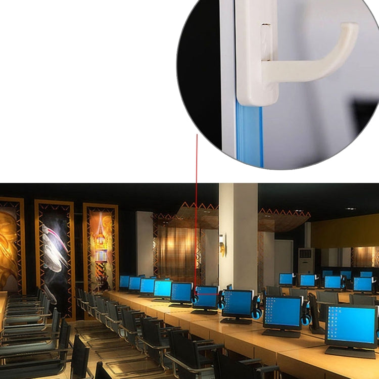 Universal Headphone Hanger PC Monitor Desk Headset Stand Holder Hook(Black) by buy2fix