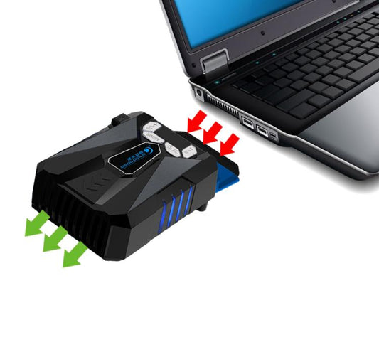 Ice Troll 5 COOLCOLD Portable Laptop Cooling Fan Air Cooler Speed Adjustable High Performance Notebook Fan Cooler Controller, AC 220V(Black) by COOLCOLD