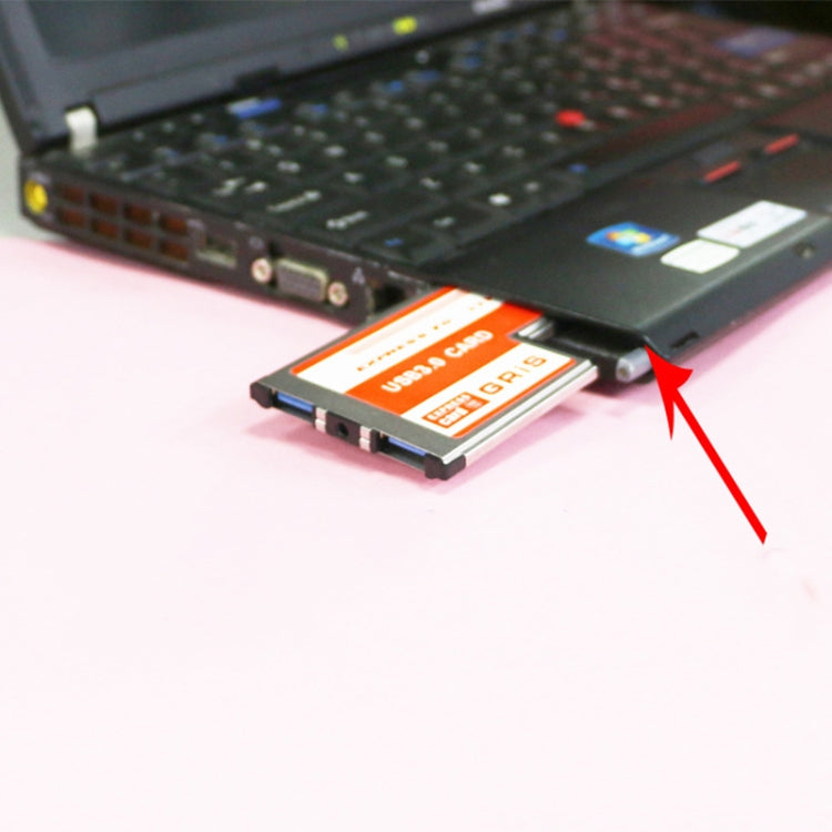 2 Ports USB 3.0 5Gbps PCI 54mm Slot Express Card for Laptop / Notebook by buy2fix