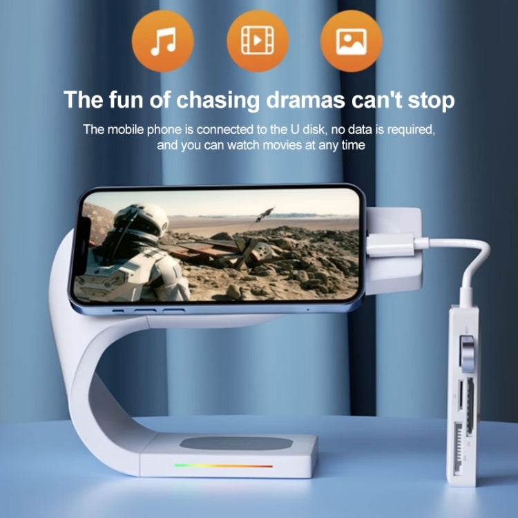 4 in 1 MS + SD + TF + USB2.0 Multi-function Card Reader for 8 Pin Devices by buy2fix