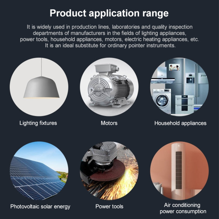 DCUU PM9800 Intelligent Electrical Parameters Measuring Instrument, Basic Edition (EU Plug) by buy2fix