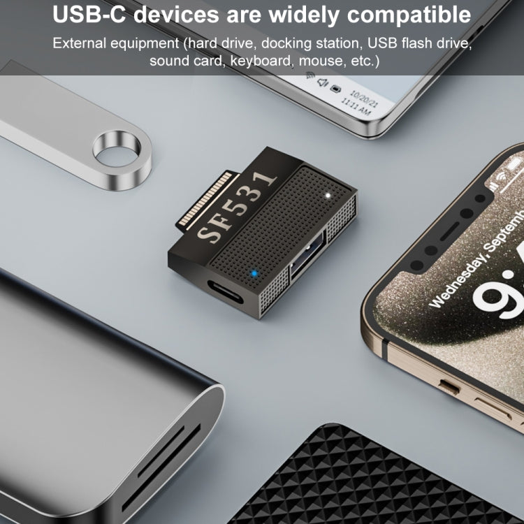 SF531 For Microsoft Surface 40 Pin to USB3.1 / Type-C Female Adapter Extended Dock by buy2fix