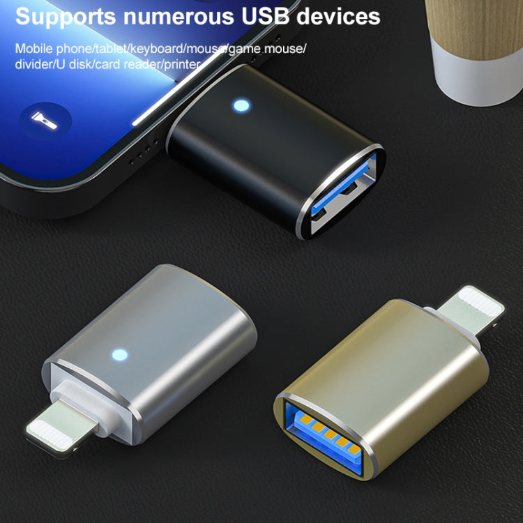 8 Pin OTG Adapter (Black) by buy2fix
