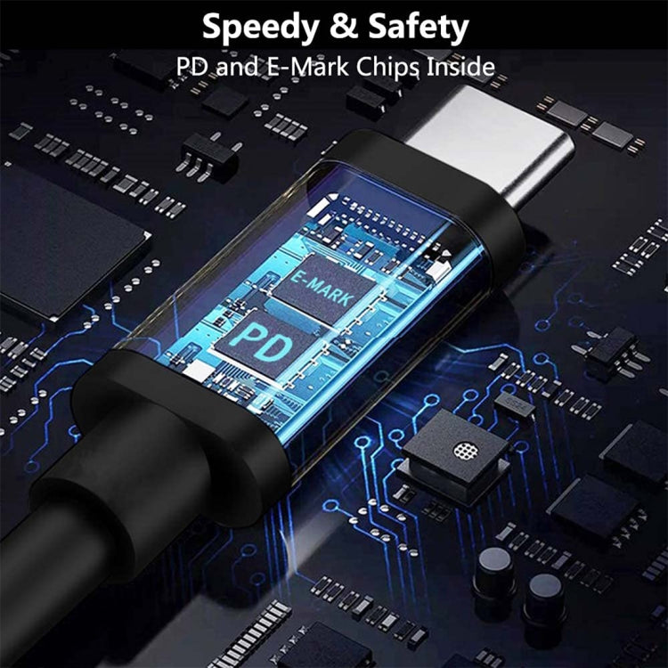 PD65W USB-C / Type-C Elbow to 5.5 x 2.5mm Laptop Power Charging Cable 1.5m (Black) by buy2fix