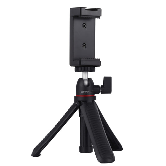 PULUZ Selfie Sticks Tripod Mount + Phone Clamp with Tripod Adapter & Long Screw(Black) by PULUZ