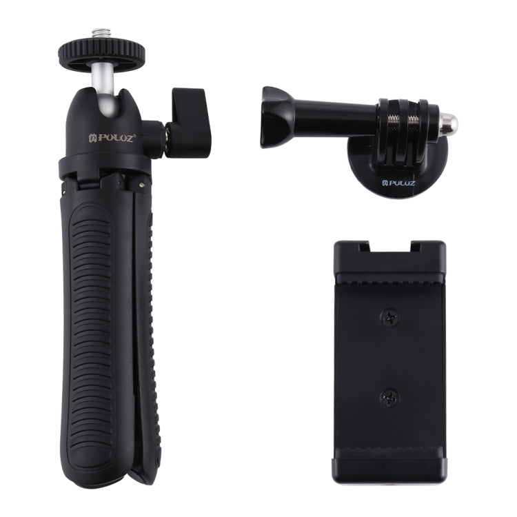 PULUZ Selfie Sticks Tripod Mount + Phone Clamp with Tripod Adapter & Long Screw(Black) by PULUZ