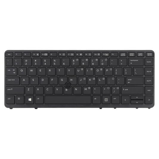 For HP EliteBook 840 G1 / 850 G1 US Version Keyboard with Backlight and Pointing (Black) - Replacement Keyboards by buy2fix | Online Shopping UK | buy2fix