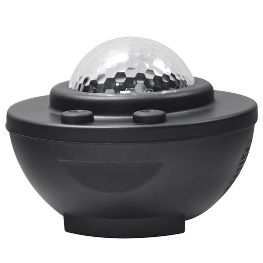 8W USB Charging Music Starry Sky Water Texture Light Atmosphere Lamp with Remote Control (Black) by buy2fix