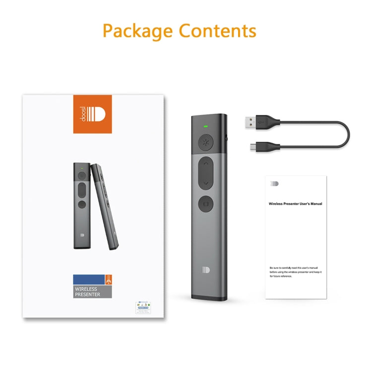 DOOSL DSIT036 Red Laser Pointer 2.4GHz Wireless Presenter PowerPoint Clicker by DOOSL