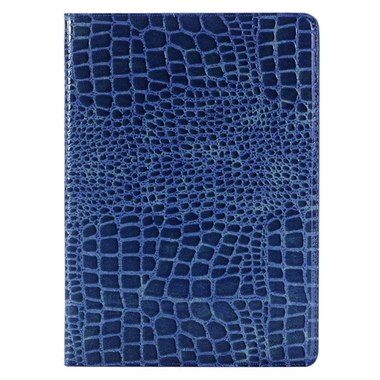 Crocodile Texture Horizontal Flip Leather Case with Holder & Card Slots & Wallet for iPad Pro 9.7 inch(Blue) - iPad Pro 9.7 inch Cases by buy2fix | Online Shopping UK | buy2fix