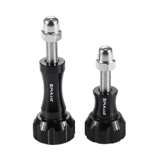 PULUZ CNC Aluminum Thumb Knob Stainless Bolt Nut Screw Set for GoPro, Insta360, DJI and Other Action Cameras(Black) by PULUZ