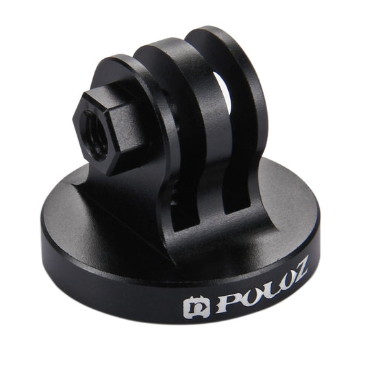 PULUZ 1/4 inch Screw Hole Tripod Mount CNC Adapter for GoPro, Insta360, DJI and Other Action Cameras(Black) by PULUZ