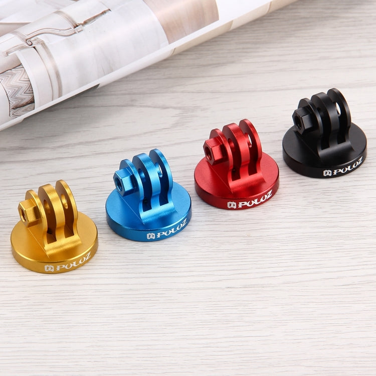 PULUZ 1/4 inch Screw Hole Tripod Mount CNC Adapter for GoPro, Insta360, DJI and Other Action Cameras(Black) by PULUZ