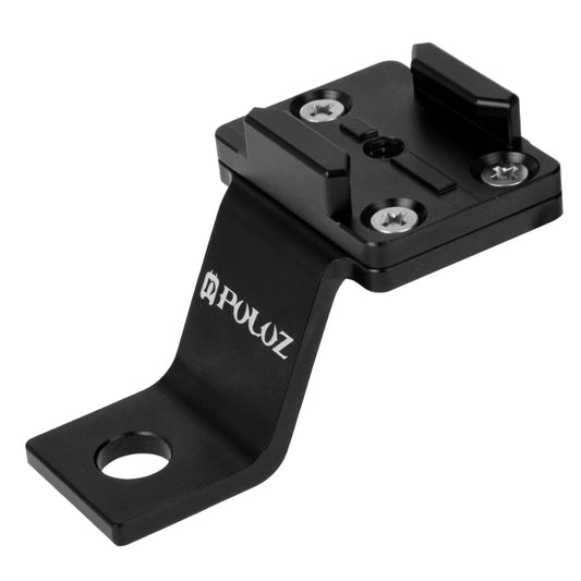 PULUZ Fixed Metal Motorcycle Holder Mount for GoPro, Insta360, DJI and Other Action Cameras(Black) by PULUZ