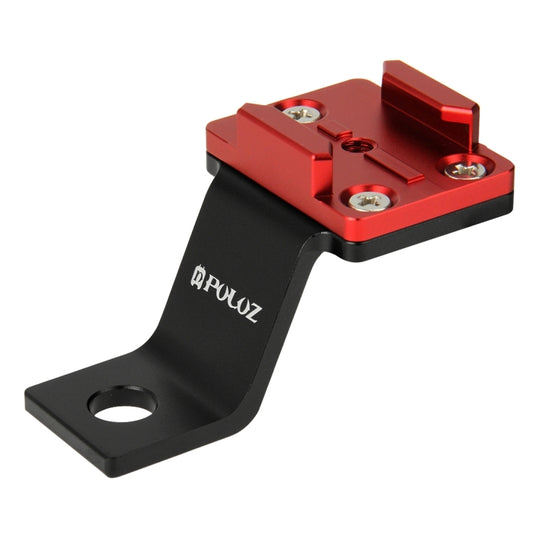 PULUZ Fixed Metal Motorcycle Holder Mount for GoPro, Insta360, DJI and Other Action Cameras(Red) by PULUZ