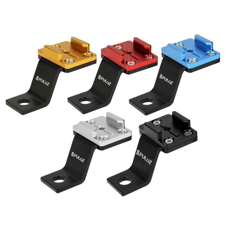 PULUZ Fixed Metal Motorcycle Holder Mount for GoPro, Insta360, DJI and Other Action Cameras(Silver) by PULUZ