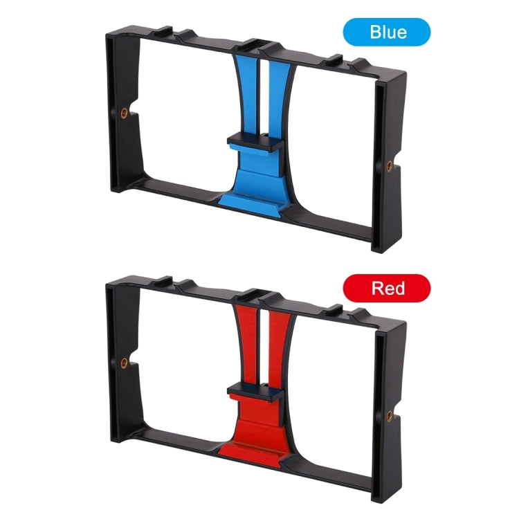 PULUZ Vlogging Live Broadcast Smartphone Video Rig Filmmaking Recording Handle Stabilizer Bracket for iPhone, Galaxy, Huawei, Xiaomi, HTC, LG, Google, and Other Smartphones(Blue) by PULUZ