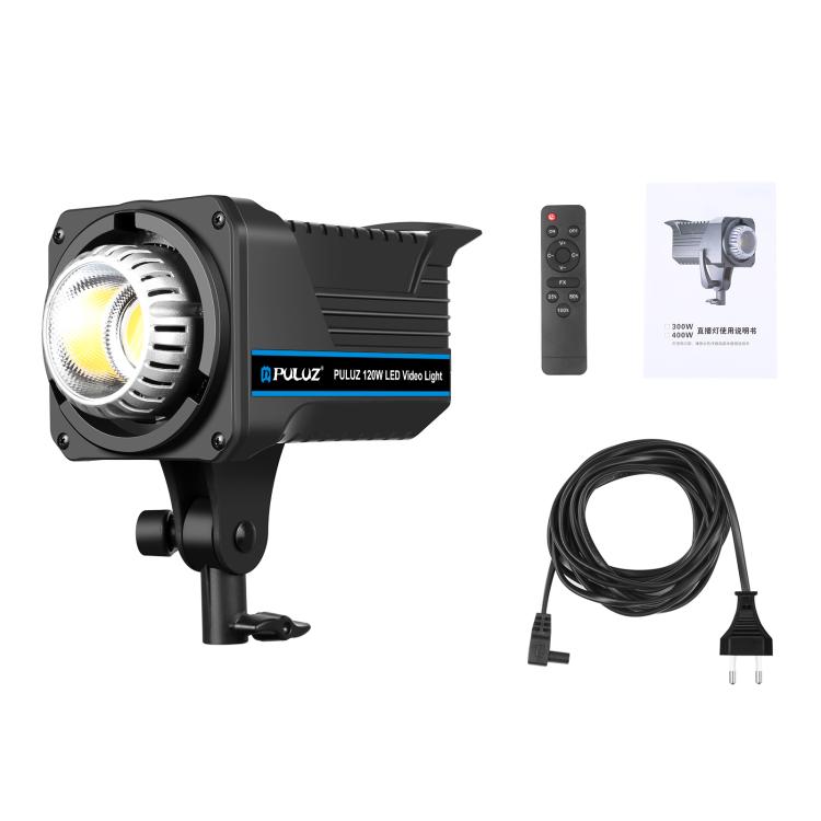 PULUZ 220V 120W Studio Video Light Dual Color Temperature Built-in Dissipate Heat System with Remote Control(EU Plug) by PULUZ