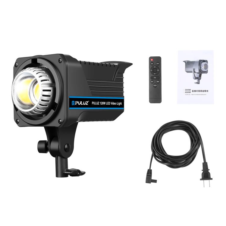PULUZ 220V 120W Studio Video Light Dual Color Temperature Built-in Dissipate Heat System with Remote Control(US Plug) by PULUZ