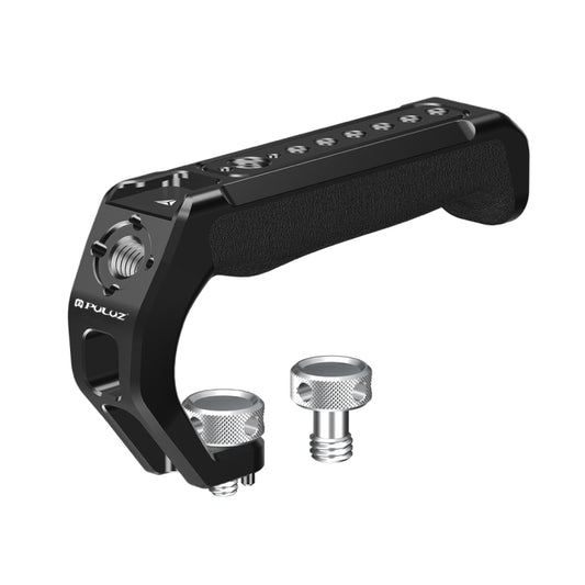 PULUZ Arri Metal Silicone Top Handle with Cold Shoe Mount for Mirrorless Camera Cage Stabilizer (Black) by PULUZ