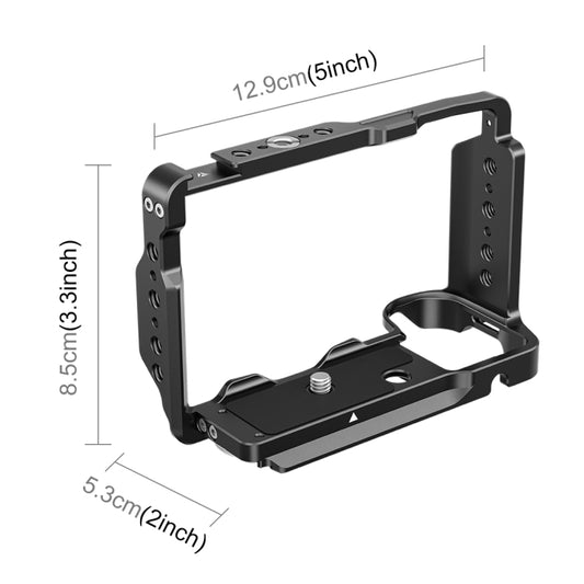 For Sony ZV-E10 II / ZV-E10M2 PULUZ Metal Camera Cage Stabilizer Rig (Black) - Camera Cage by PULUZ | Online Shopping UK | buy2fix