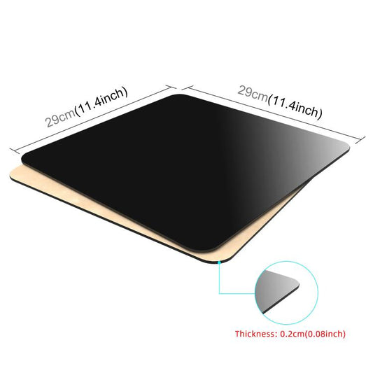 PULUZ 29cm Photography Acrylic Reflective Display Table Background Board(Black) by PULUZ