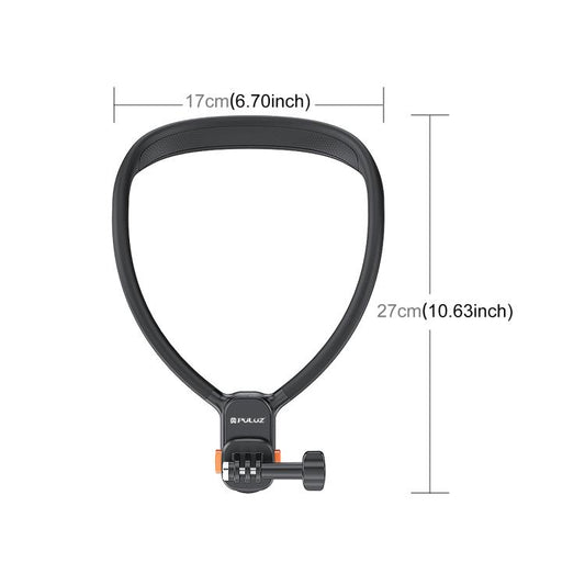 PULUZ Lazy Neck Bracket Magnetic Quick Release POV View Mount (Black) - Holder by PULUZ | Online Shopping UK | buy2fix