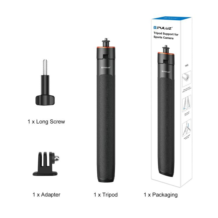 PULUZ 1.4m Action Camera Selfie Stick Tripod Vlog Live Streaming Holder (Black) - Holder by PULUZ | Online Shopping UK | buy2fix