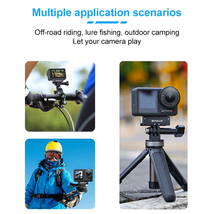 For DJI Osmo Action 5 Pro / 4 / 3 / Osmo 360 PULUZ Magnetic Quick Release Metal Base (Black) - Mount & Holder by PULUZ | Online Shopping UK | buy2fix