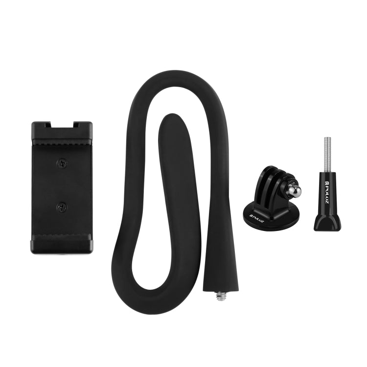 PULUZ Silicone Flexible Clip Mount Holder with Phone Clamp for Phones / GoPro (Black) by PULUZ