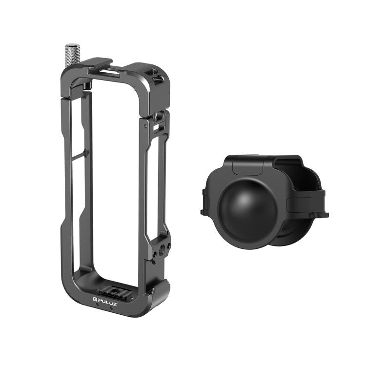 For Insta360 X4 PULUZ Metal Protective Cage Rig Housing Frame with Lens Cover (Black) by PULUZ