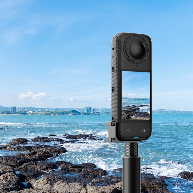 For Insta360 X5 / X4 / X3 / One X2 PULUZ Selfie Stick Cold Shoe Extension Bracket (Black) by PULUZ