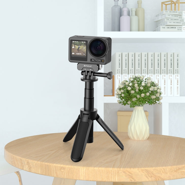 For DJI Osmo Action 5 Pro / 4 / 3 / Osmo 360 PULUZ Magnetic Quick Release Metal Base (Black) by PULUZ