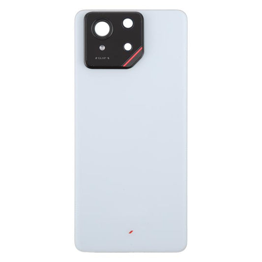 For Asus ROG Phone 9 5G Original Glass Battery Back Cover with Camera Lens Cover(Matte White) - Back Cover by buy2fix | Online Shopping UK | buy2fix