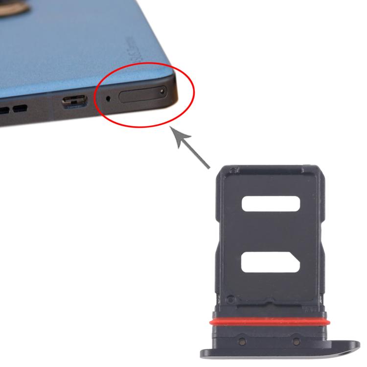 For Asus Zenfone 9 AI2202 SIM Card Tray (Black) - Card Tray by buy2fix | Online Shopping UK | buy2fix