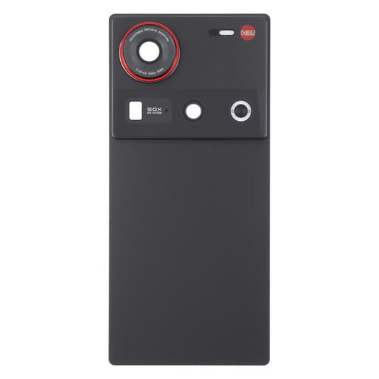 For ZTE nubia Z70 Ultra NX733J NX736J Glass Battery Back Cover with Camera Lens Cover(Black) - For ZTE by buy2fix | Online Shopping UK | buy2fix
