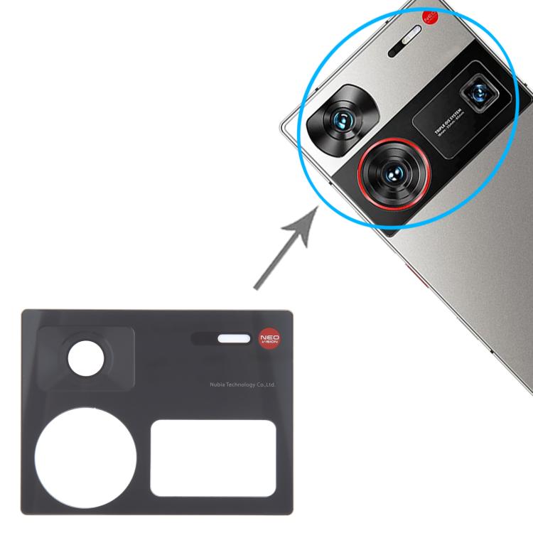 For ZTE nubia Z60 Ultra NX721J Back Camera Lens (Black) - For ZTE by buy2fix | Online Shopping UK | buy2fix