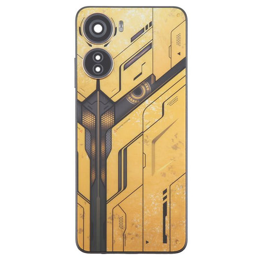 For ZTE nubia Neo 5G 8150N Plastic Battery Back Cover with Middle Frame / Camera Lens Cover(Yellow) - For ZTE by buy2fix | Online Shopping UK | buy2fix