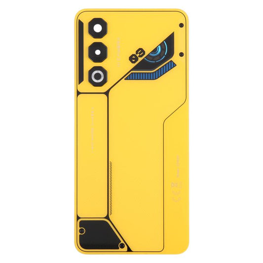 For ZTE nubia Neo 3 GT Glass Battery Back Cover with Camera Lens Cover(Yellow) - For ZTE by buy2fix | Online Shopping UK | buy2fix