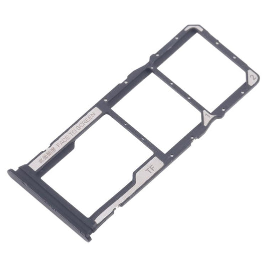 For Xiaomi Redmi 14R 5G 10pcs Original SIM Card Tray + SIM Card Tray + Micro SD Card Tray (Black) - Card Tray by buy2fix | Online Shopping UK | buy2fix